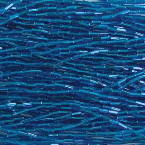 G2#2-253 Turquoise Silverlined Bugles